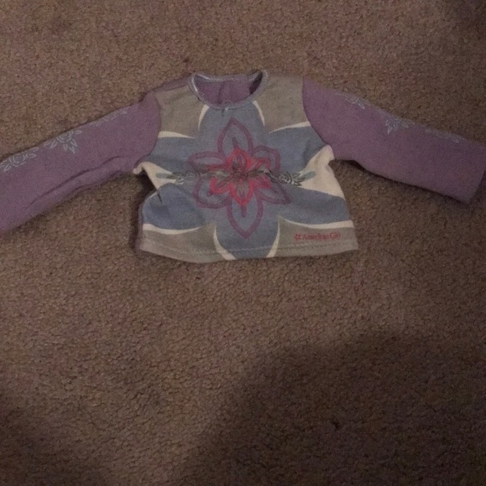 AMERICAN girl “I like your style” long sleeve shirt scoop neck